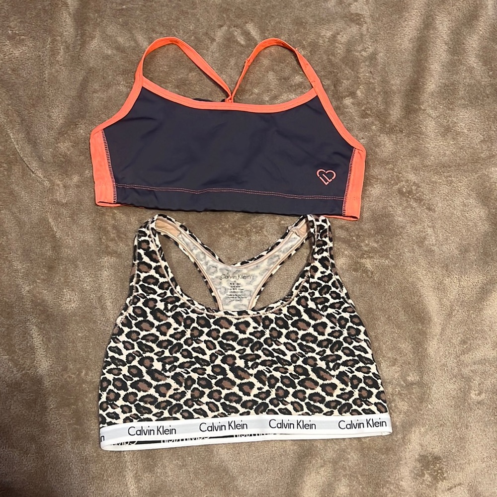 Lightly lined, not padded sports bras